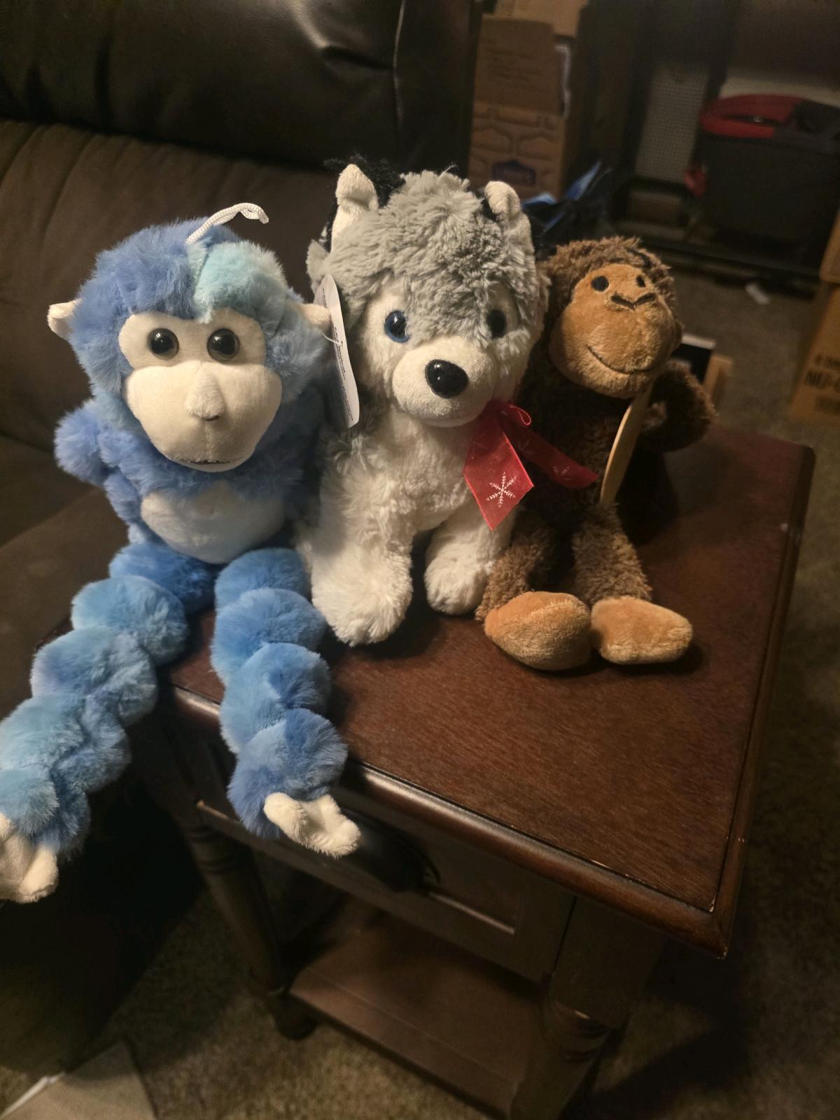 Soft Plush Stuffed Animal Toy Bundle  Set of 3