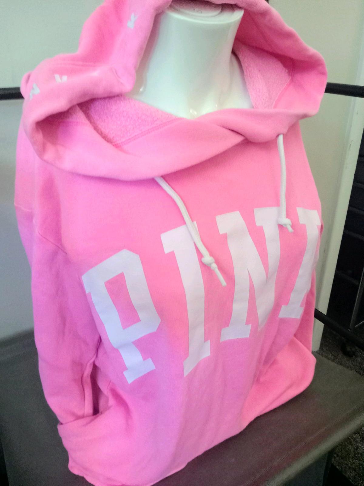 Victorias Secret PINK Campus Hoodie Surfer Hot Pink XS