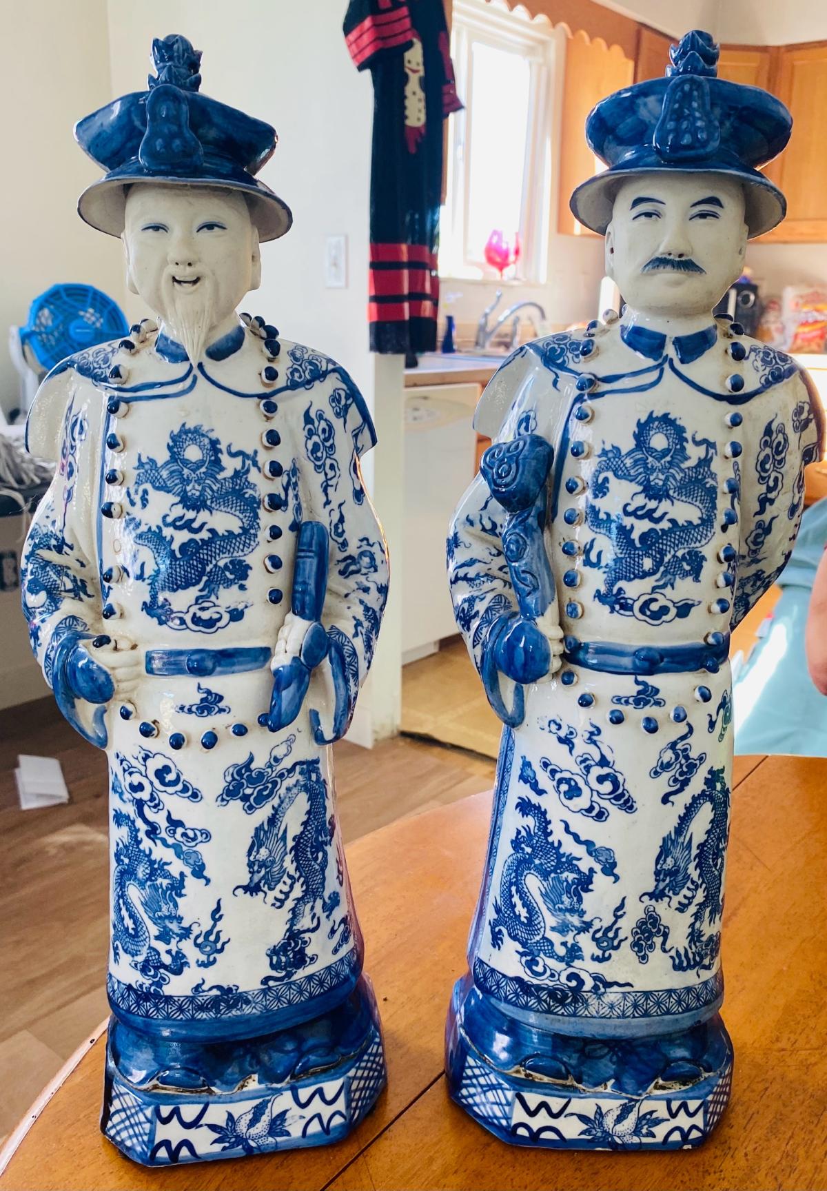 Antique and historical Chinese figures that are hand made