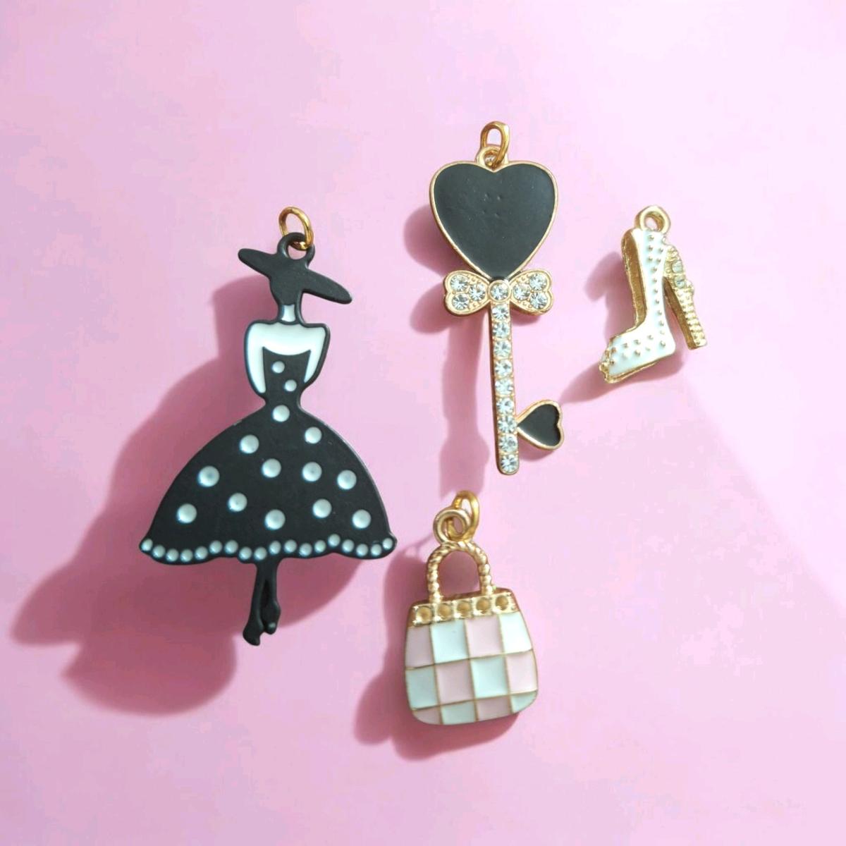 Bracelet charms pink lady