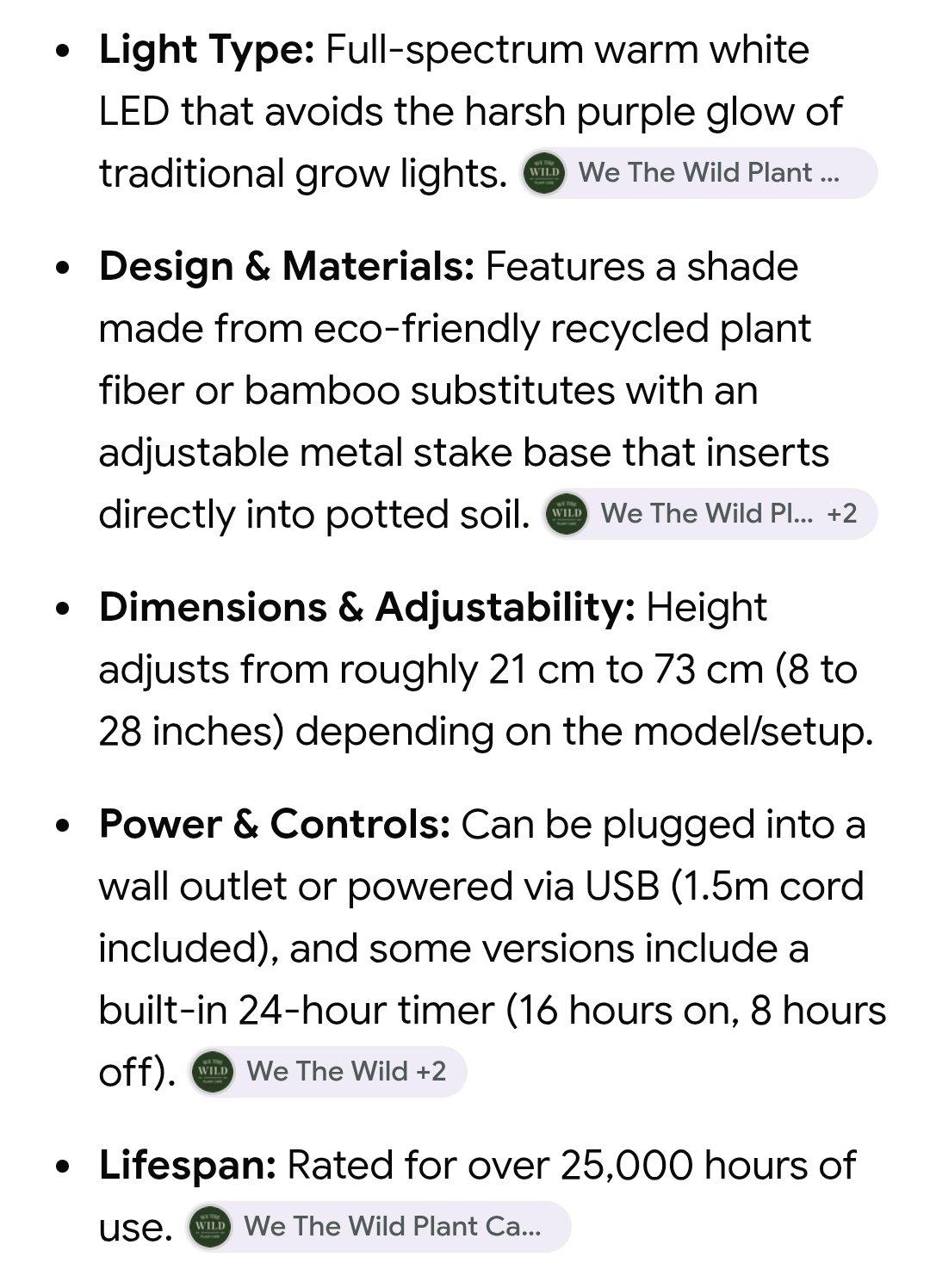 Grow light We the Wild new in Box