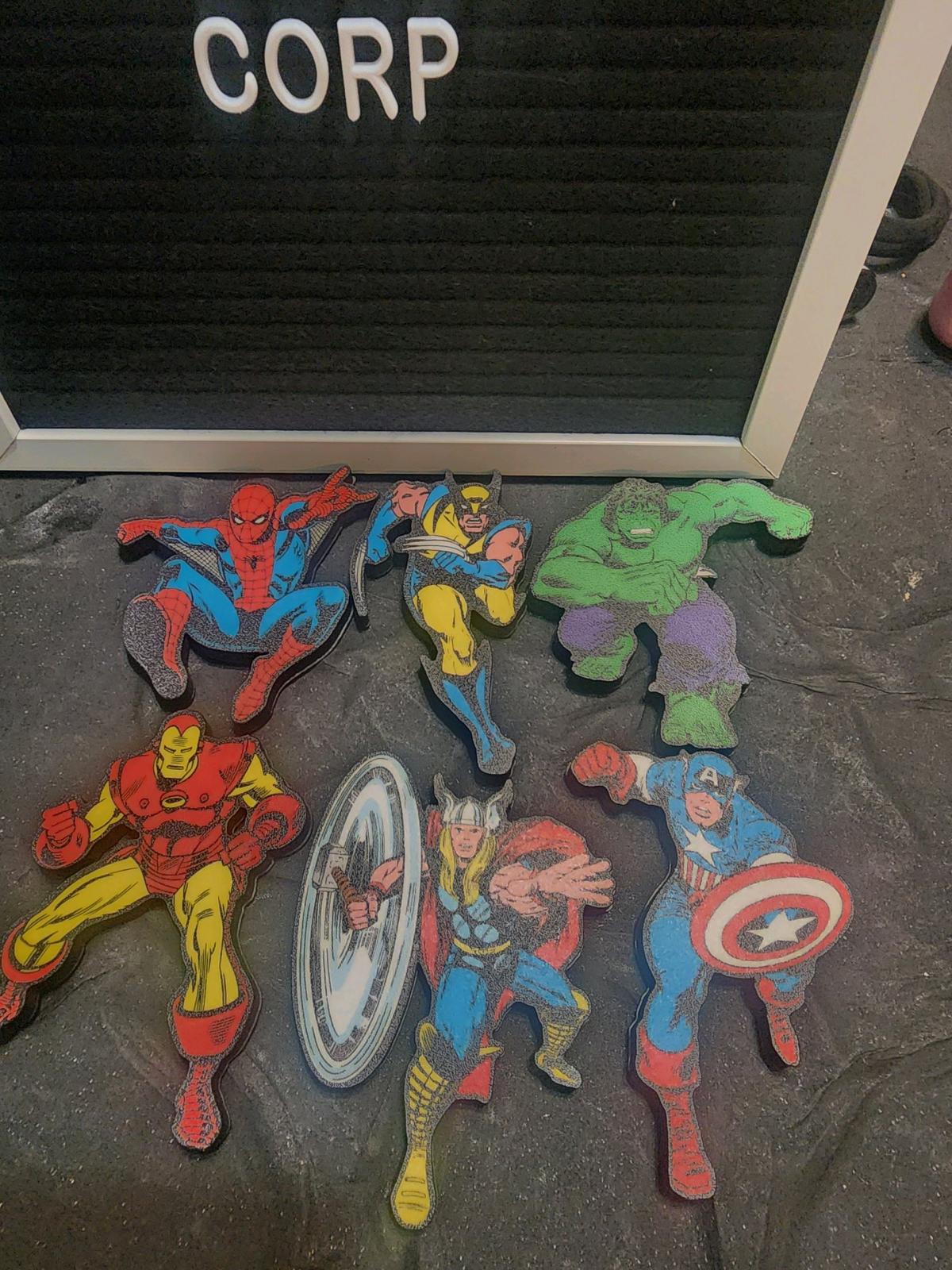 marvel Comics Funky Churky Magnets Iron Man Hulk Thor Capita