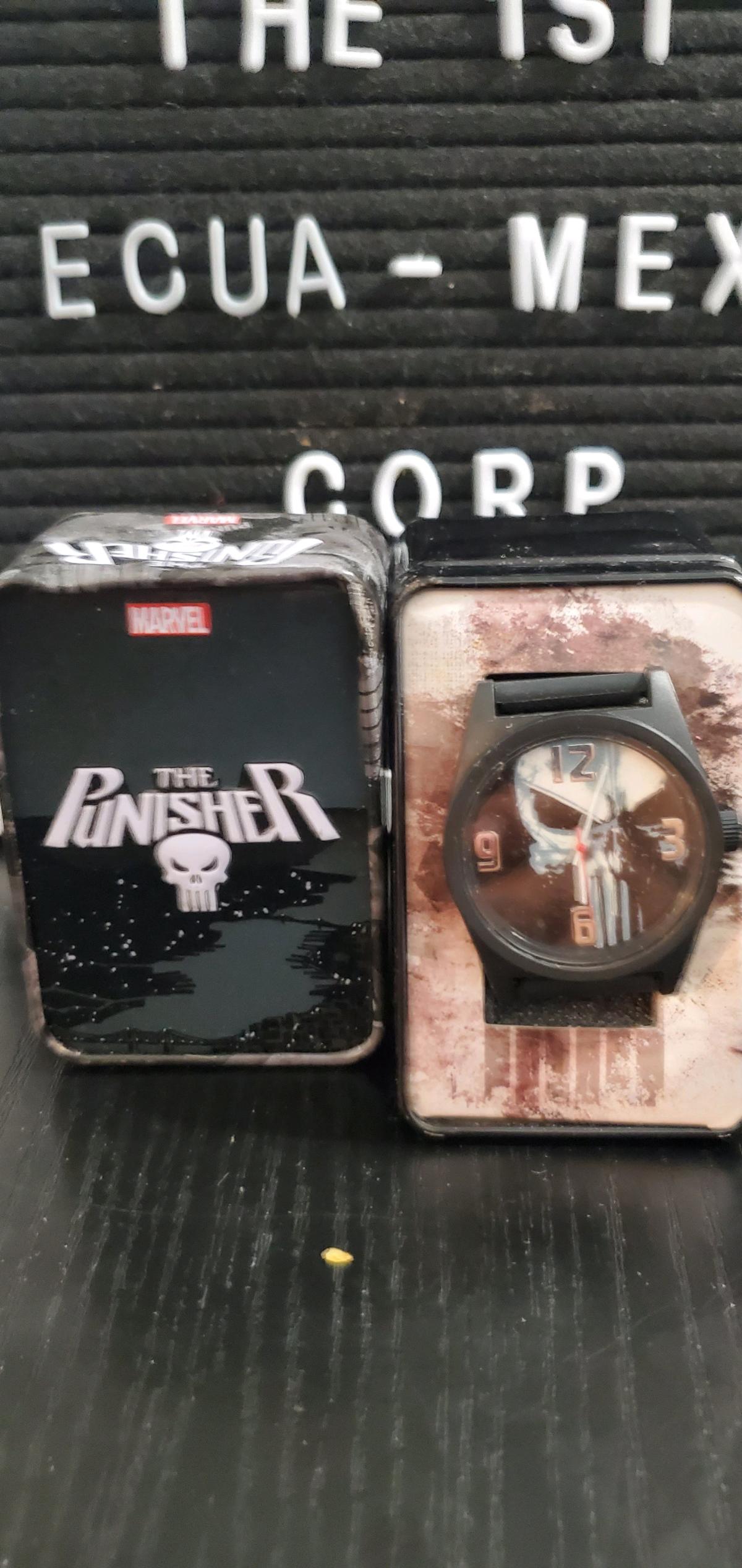 Marvel The Punisher Wristwatch battery run out battery