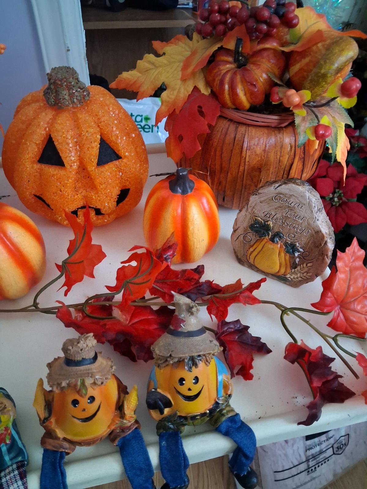 11 pcs pumpkin fall decor bundle