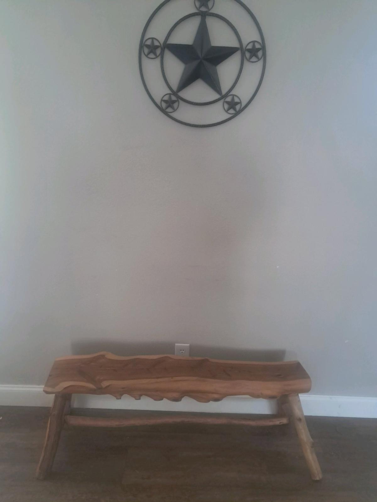 cedar bench hand crafted