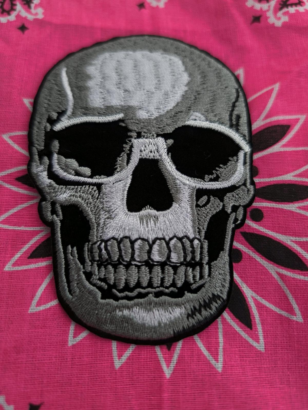 Iron on Skull Head Patch