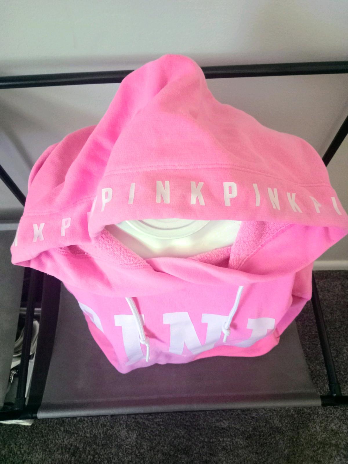 Victorias Secret PINK Campus Hoodie Surfer Hot Pink XS