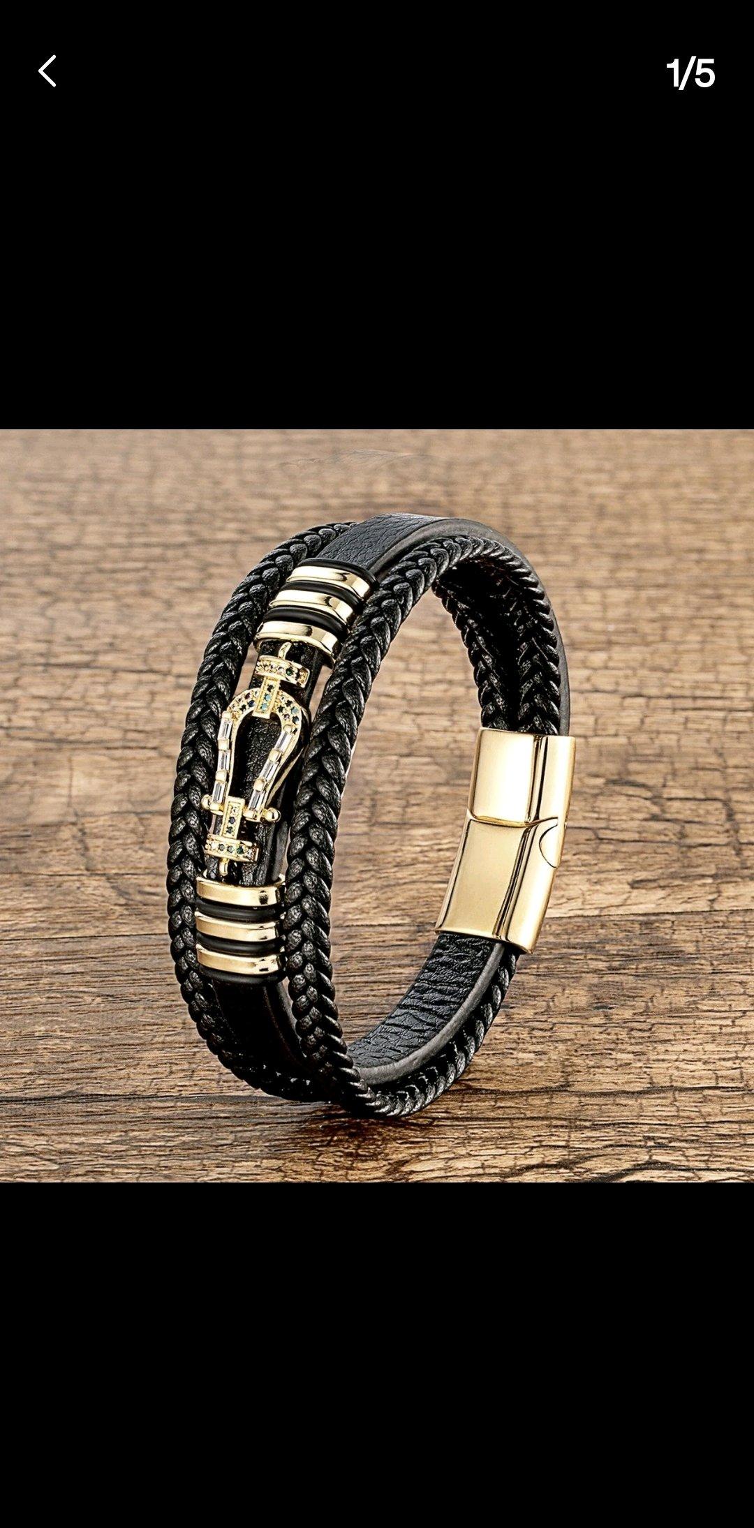 leather bracelet  for men