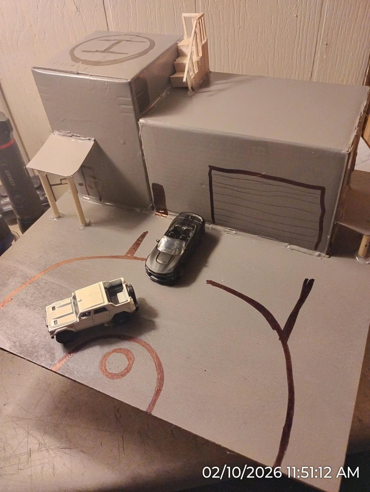 model toy home for matchbox cars