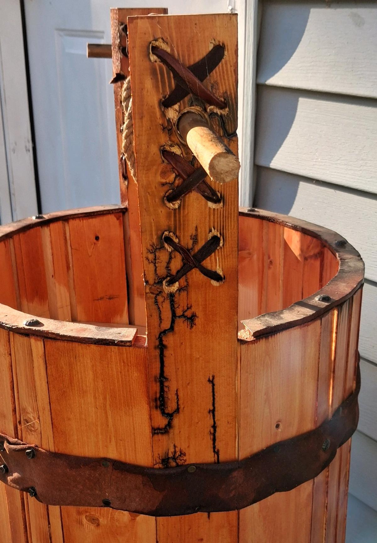 homemade wishing well or put plants in it
