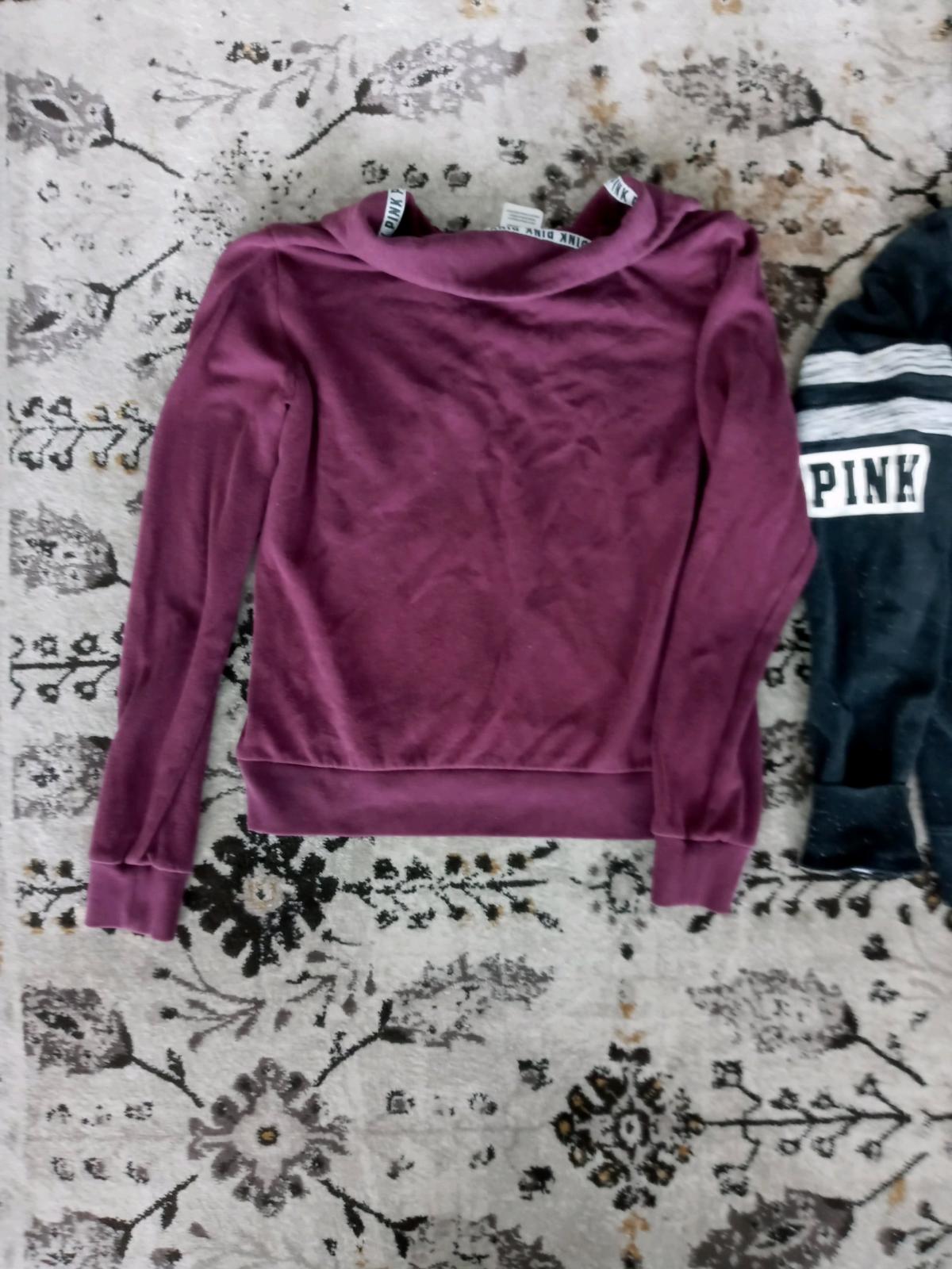 Bundle of 2 Victorias Secret PINK Pullover Sweatshirt Hoodie
