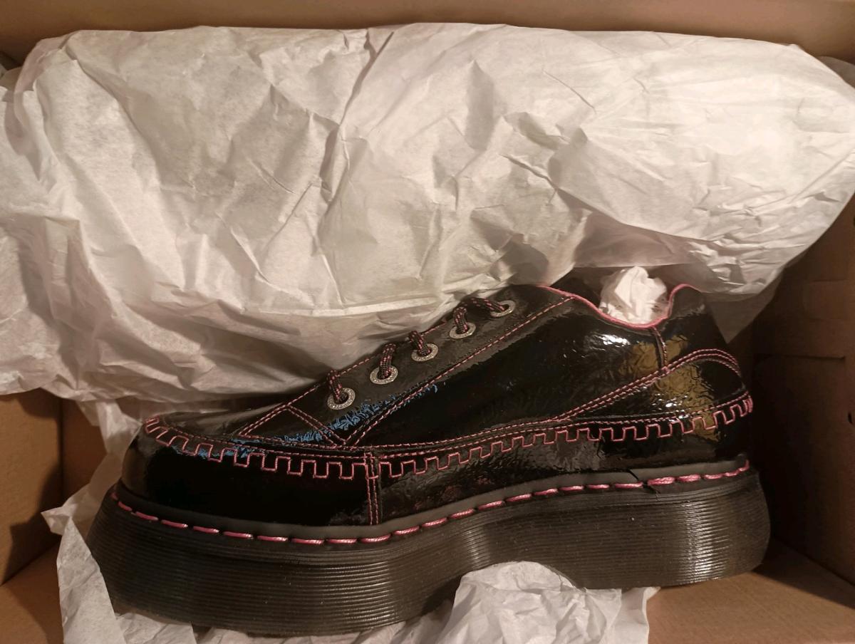 Dr Martin Black and Pink Women Shoes