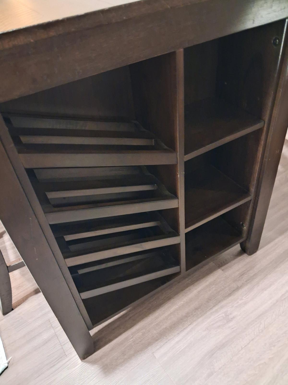 Dining Room Set No scratches or tears Wine rack with Shelves