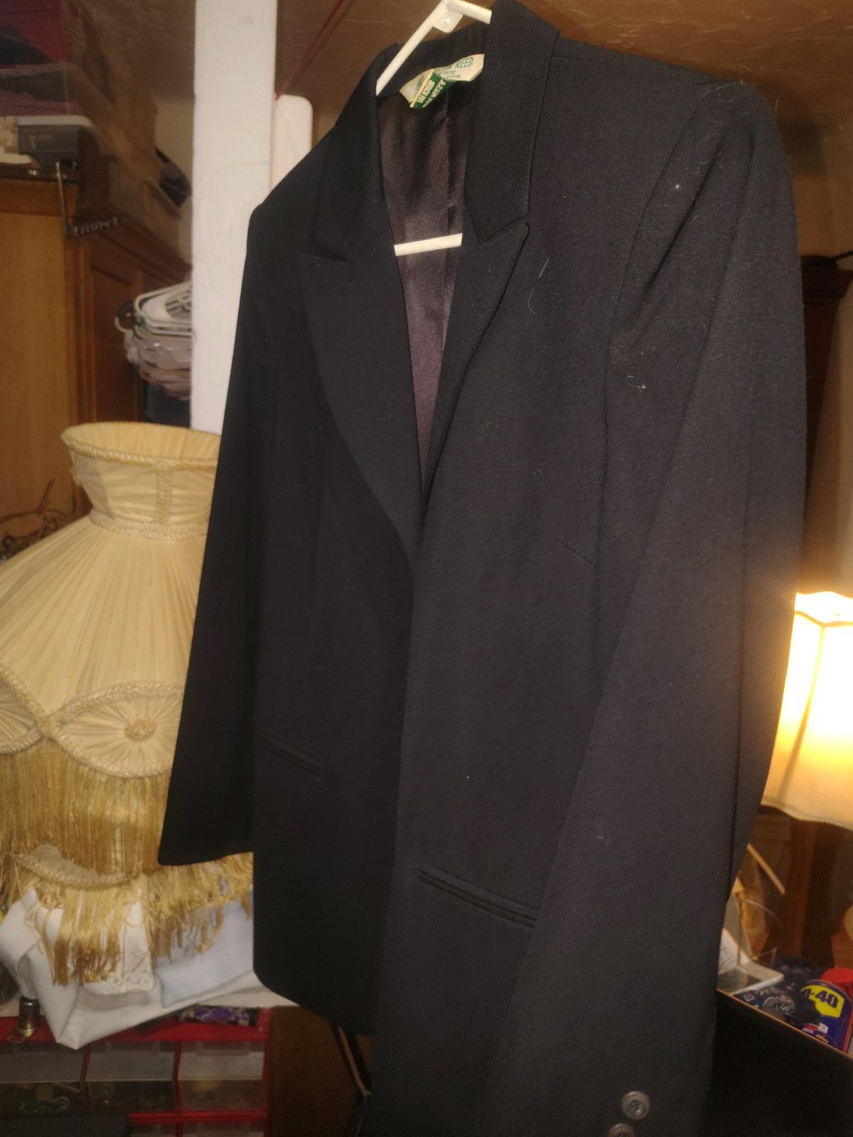 womens black wool sport coat