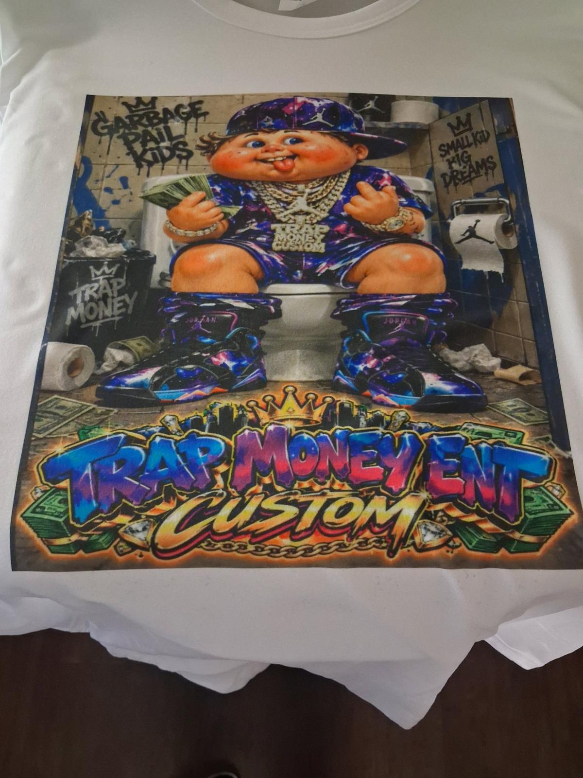 Trap Money Ent Custom Garbage Pail Kids T Shirt
