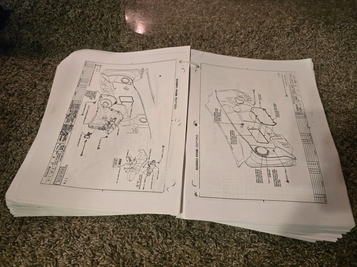 1969 Oldsmobile Cutlass  442 Assembly Manual  Free Memo Pad