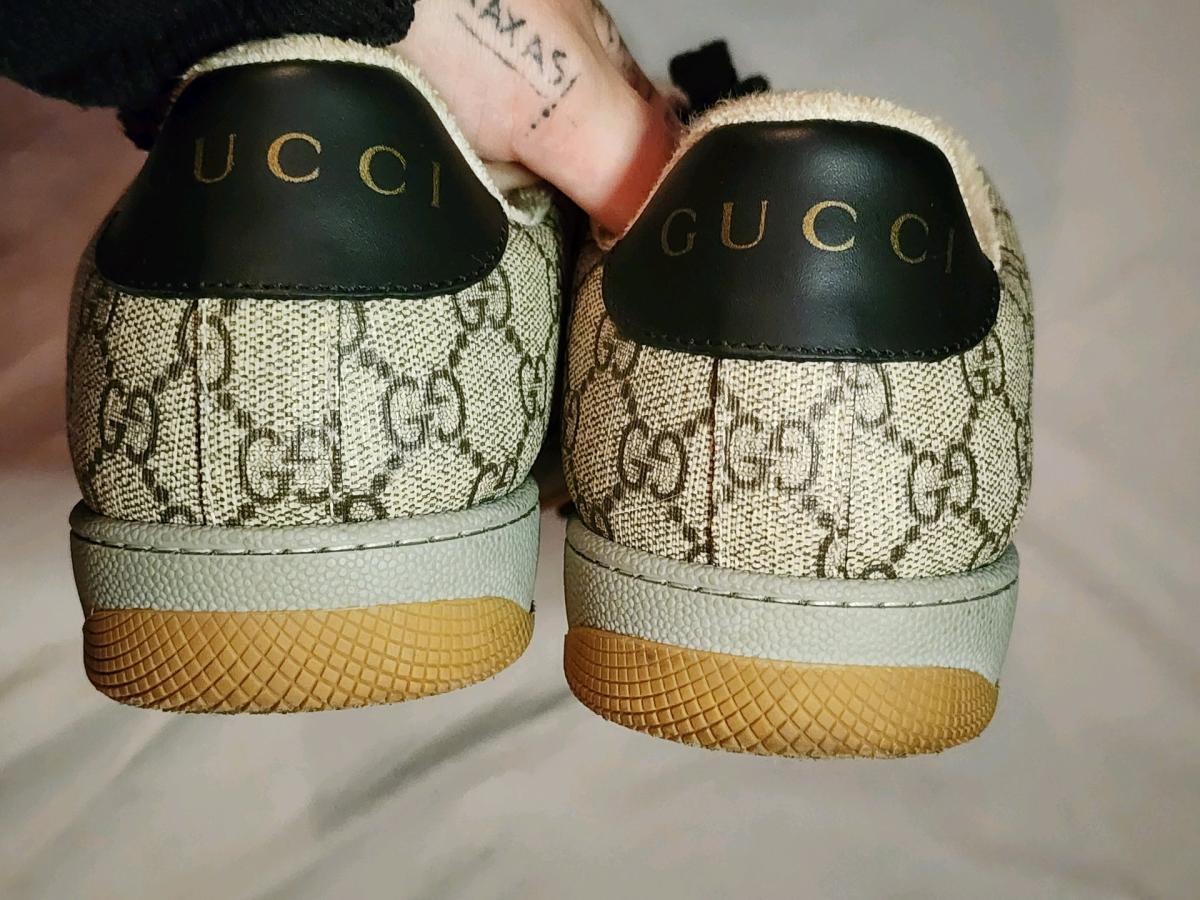 mens gg cross grain gucci shoes size 7
