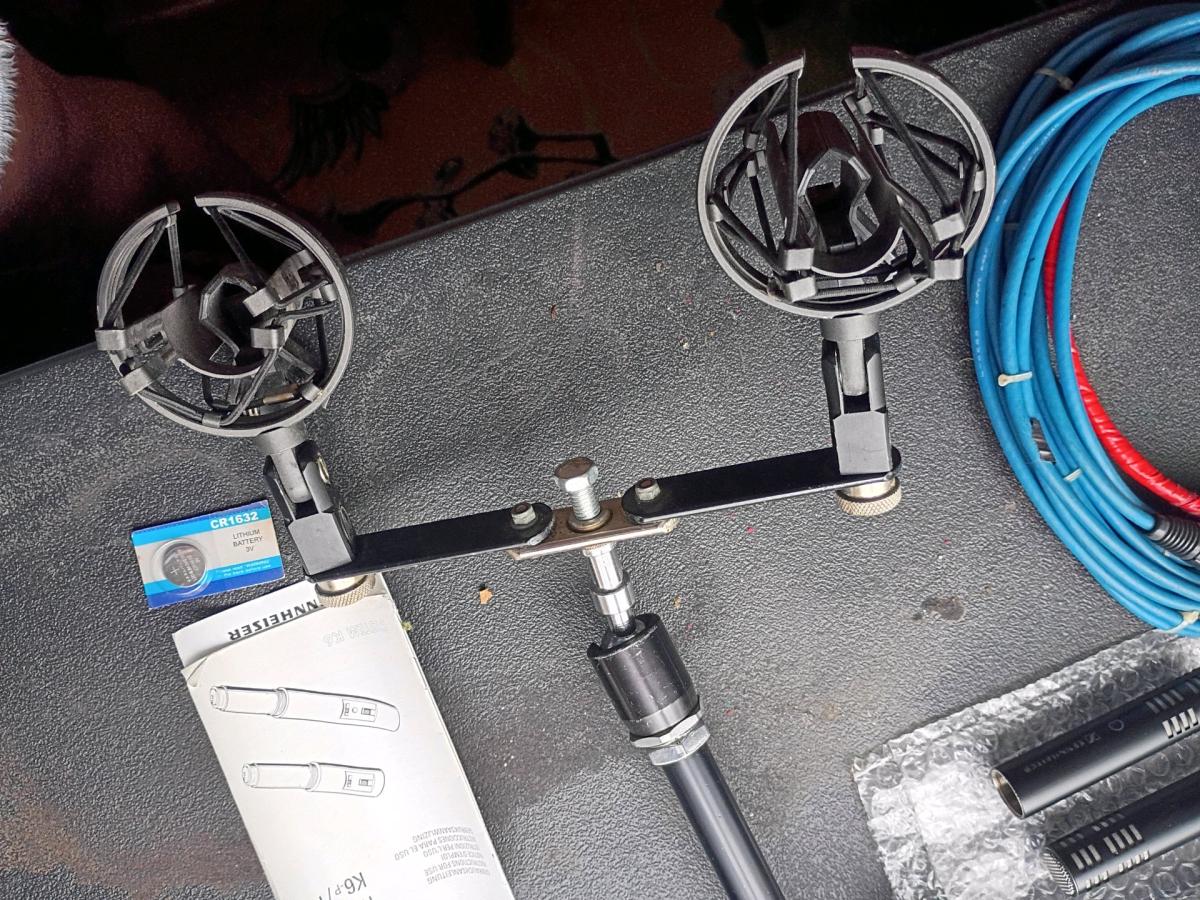 Sennheiser K6ME64 and 66 taping rig