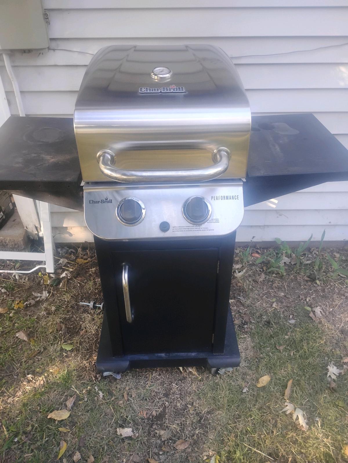 char broil 2 pilot burner grill