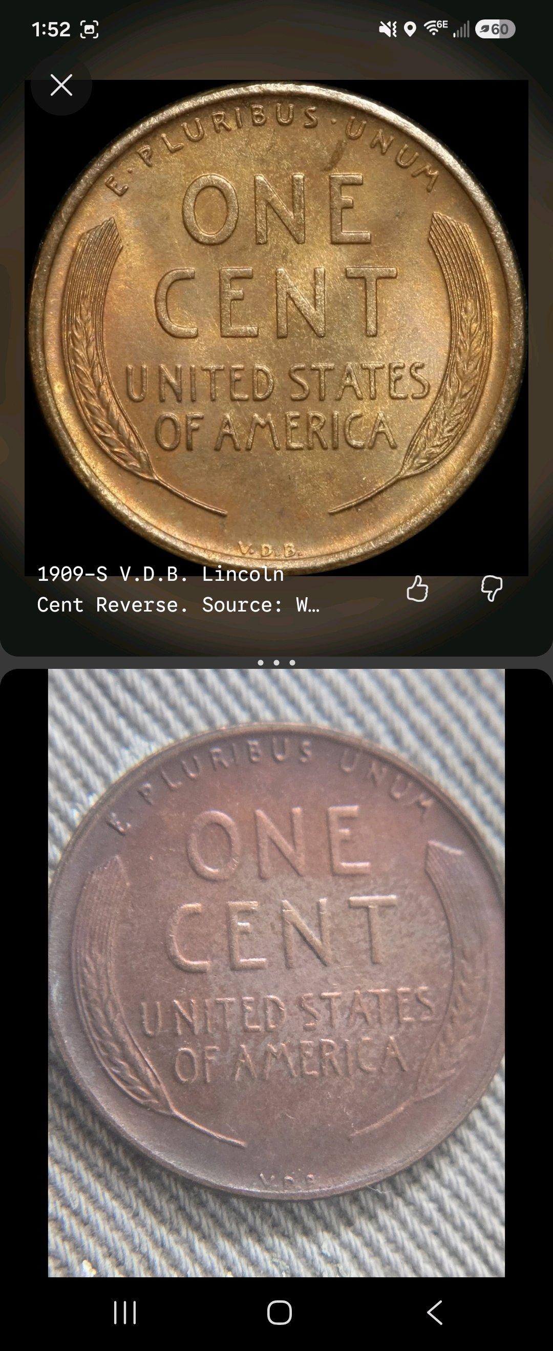 1909 vdb s wheat