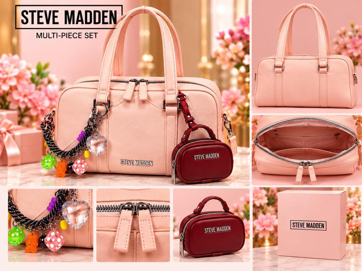 Bolsa Steve Madden Rosa Elegante para Mujer