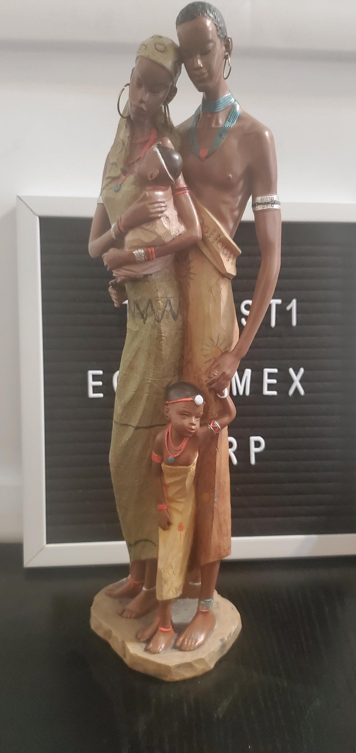 African Family Decorative Figurine