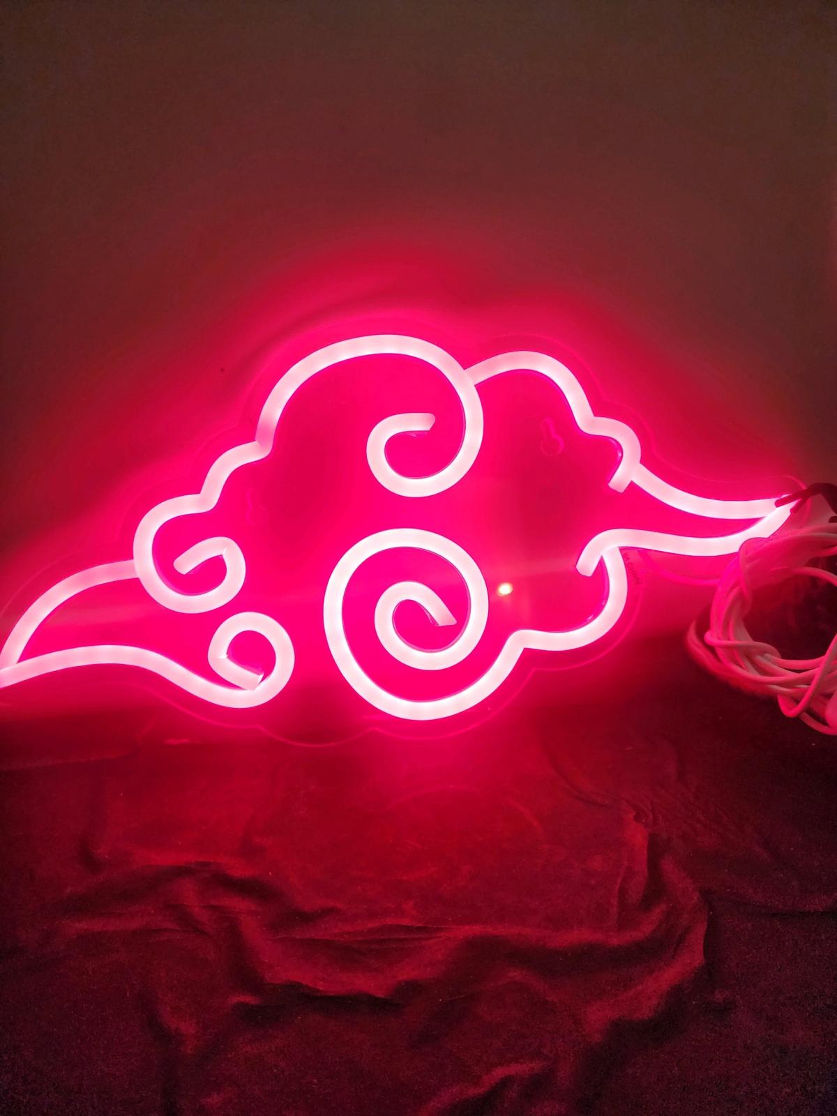 Akatsukistyle anime cloud LED neon wall