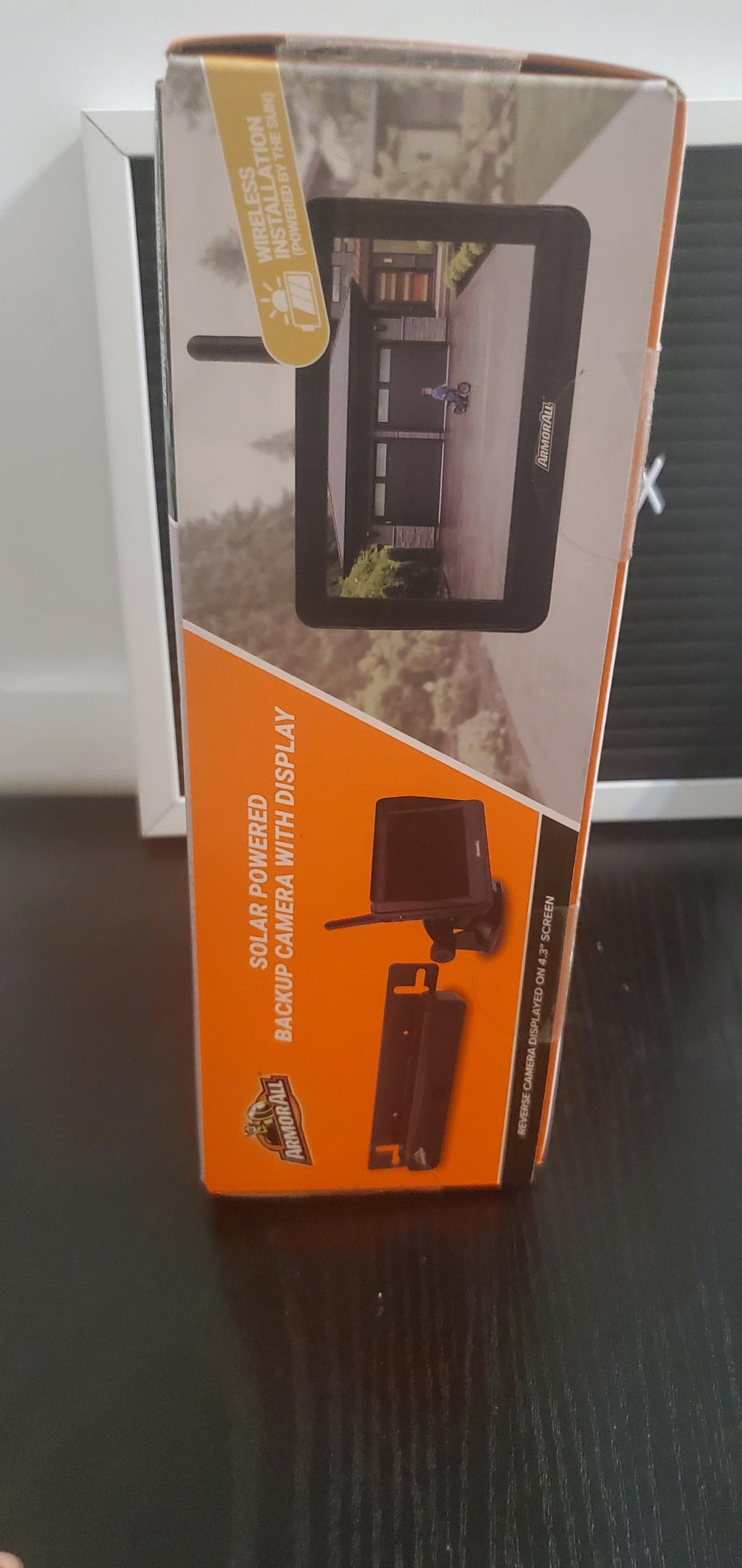 Armor All Solar Powered Backup Camera with Display