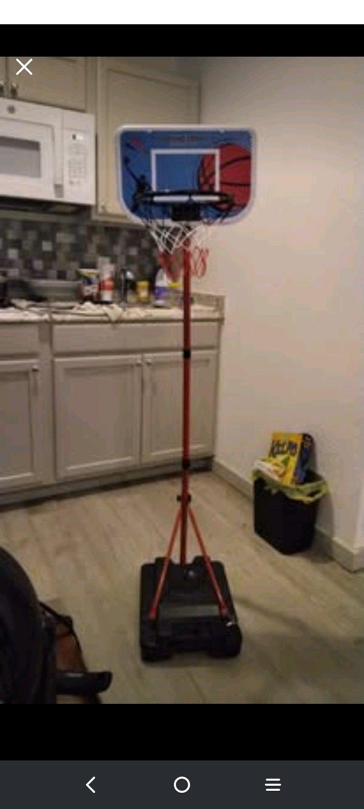 Kids basketball goal with net shoot hoops