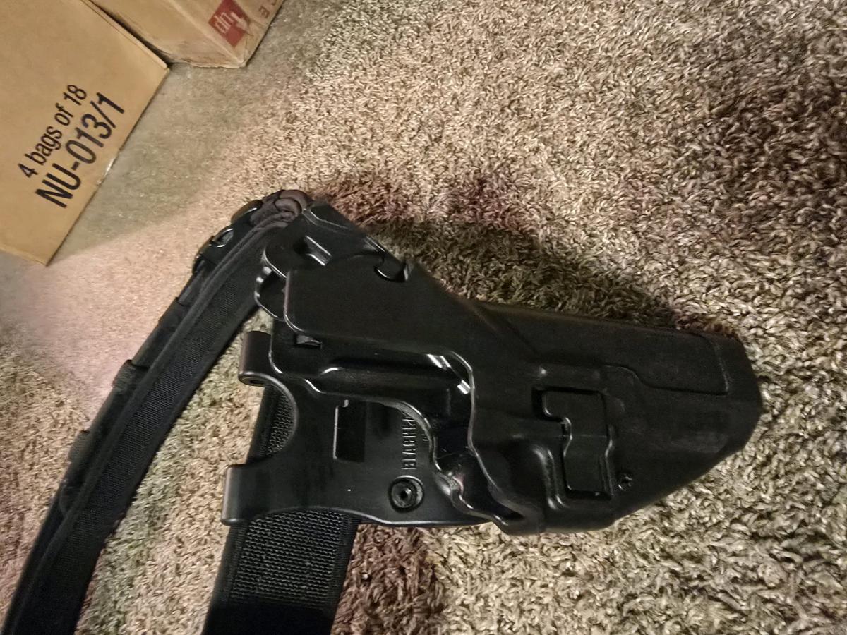 Blackhawk Tactical Duty Belt Rig Set w Level 3 Holster Dual