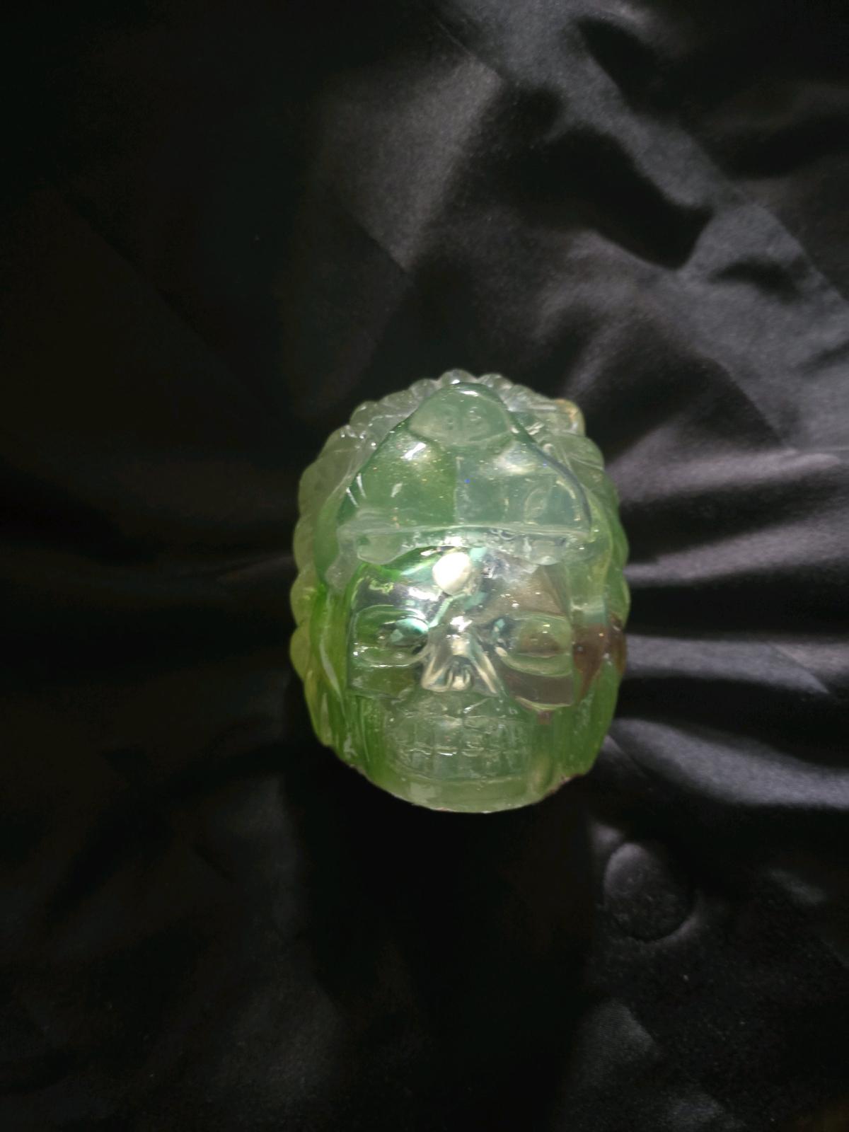 Resin Lion with skull in mouth