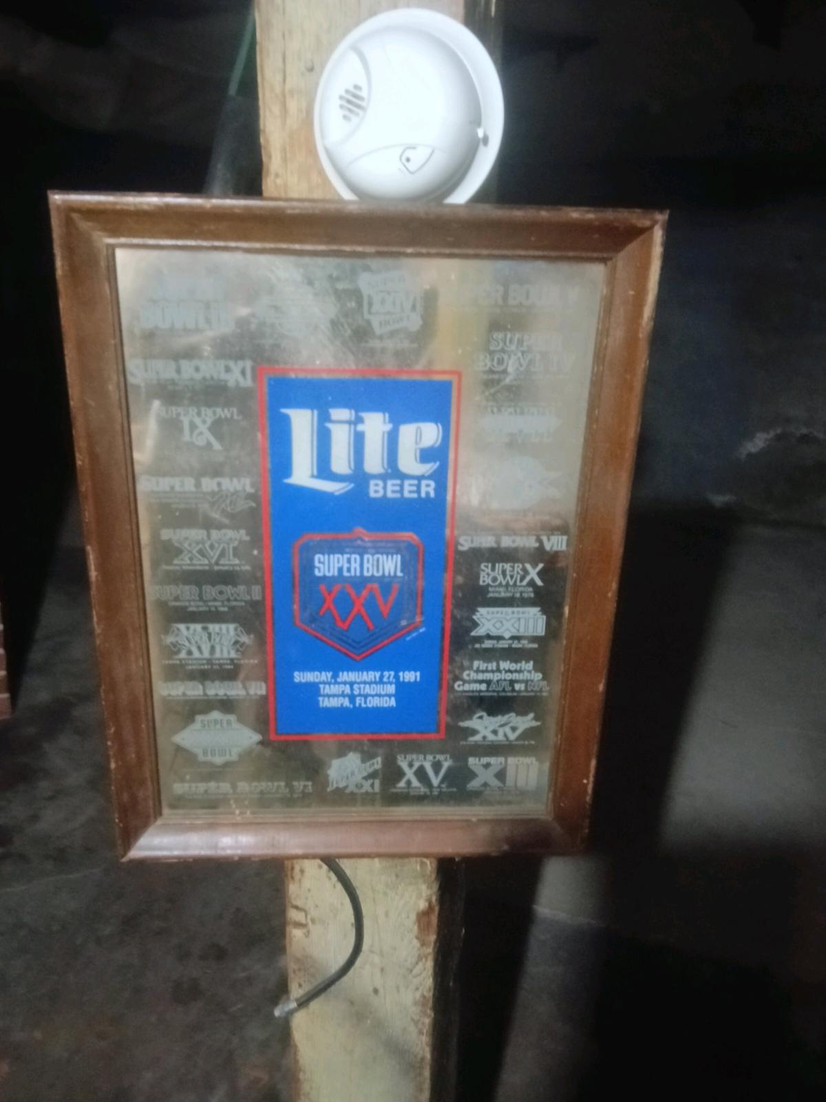 NFL SUPER BOWL XXV LITE BEER TAMPA STADIUM FLORIDA