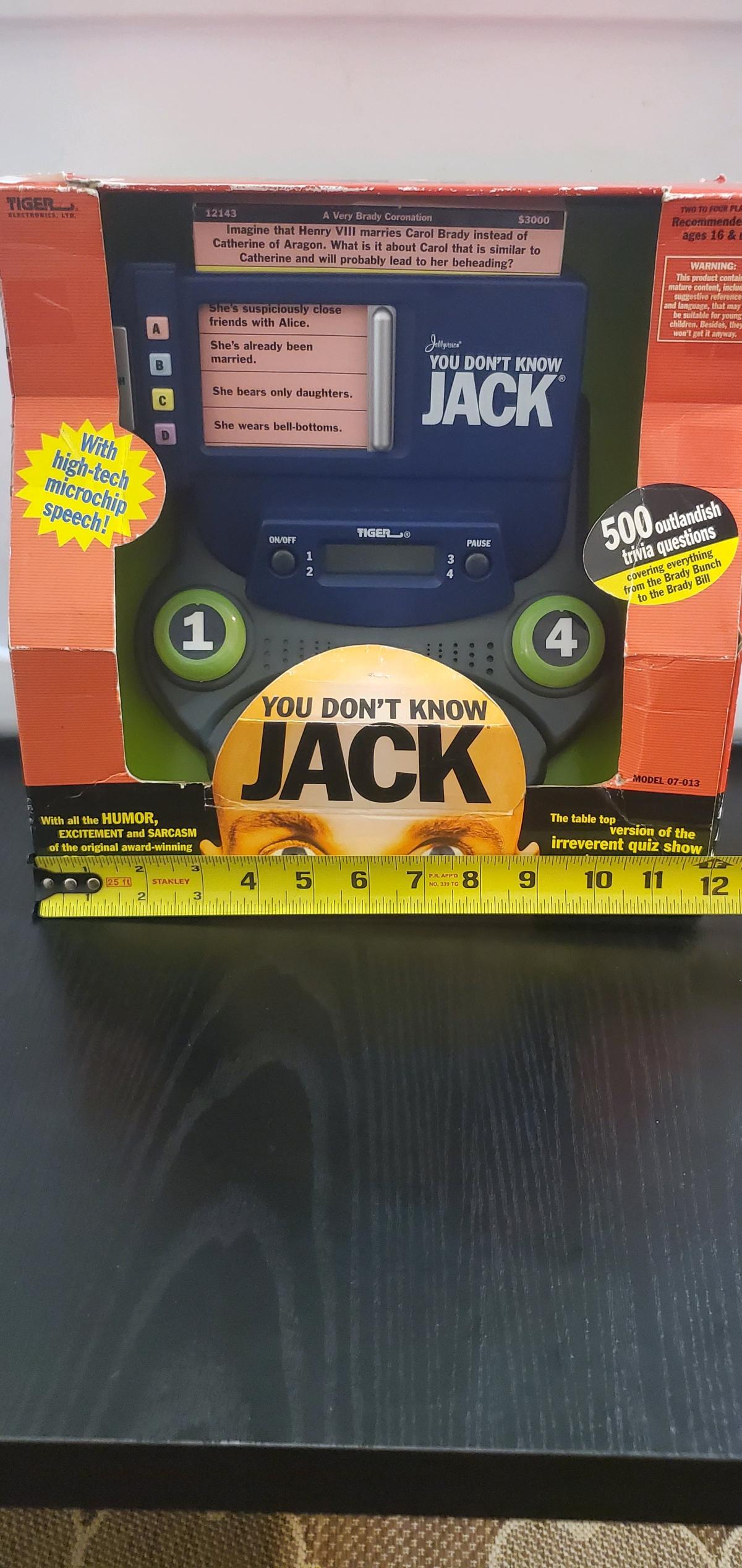 vintage You Dont Know Jack electronic tabletop