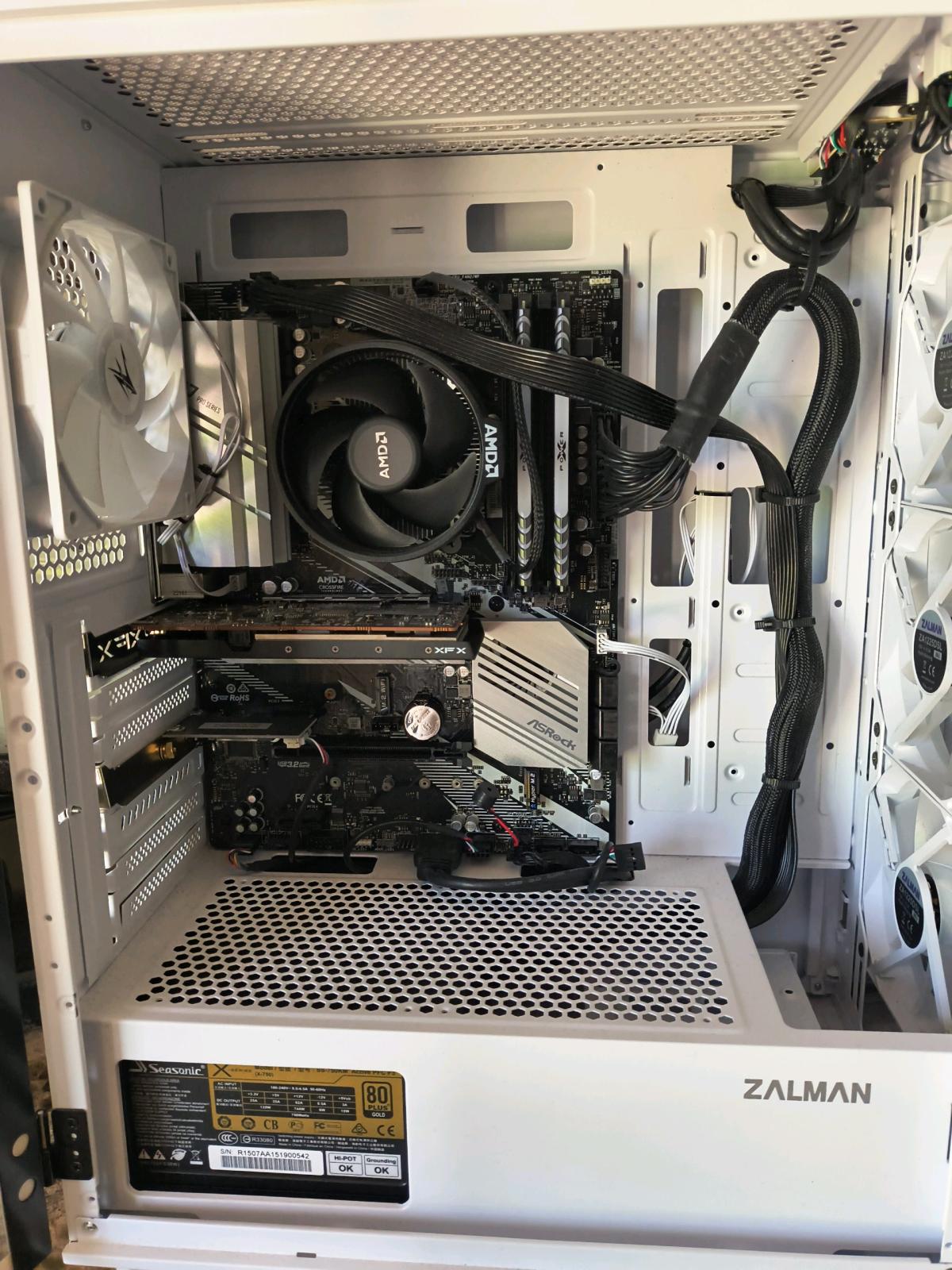 Home Build Gaming PC AMD Radeon RX 6400 16GB RAM 1TB SSD Whi