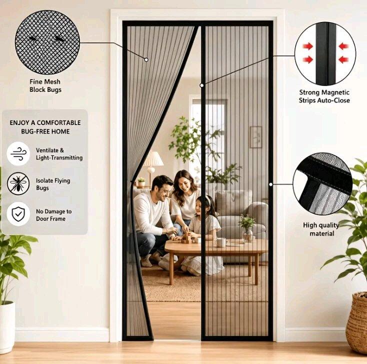 Brand new unopened Magnetic Screen Door Heavy Duty Magnetic
