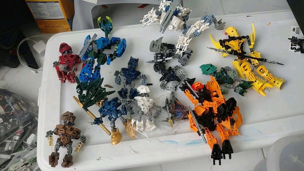 Transformers and Lego Bionicle figures