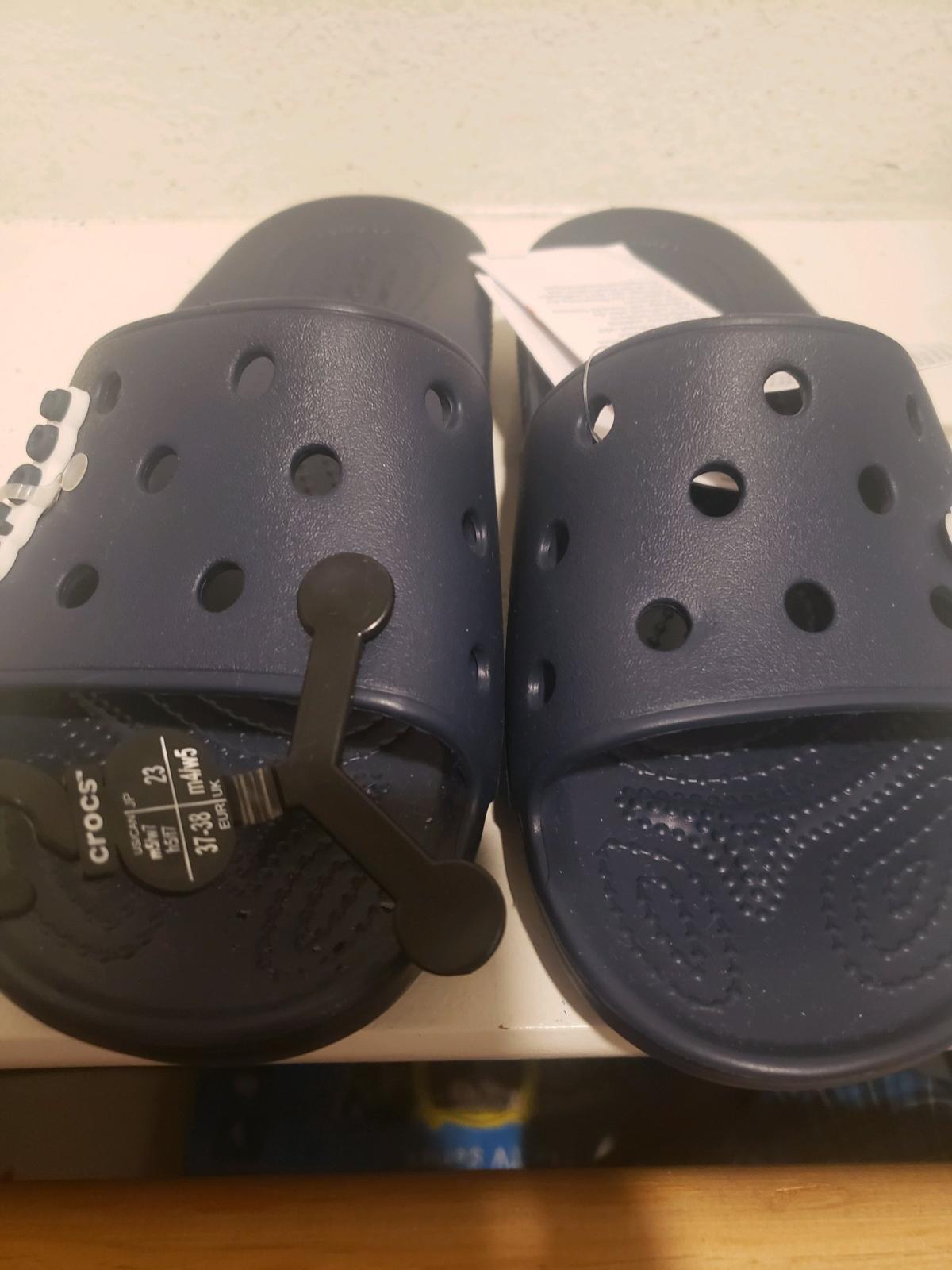 Navy Blue Crocs  Classis Slide