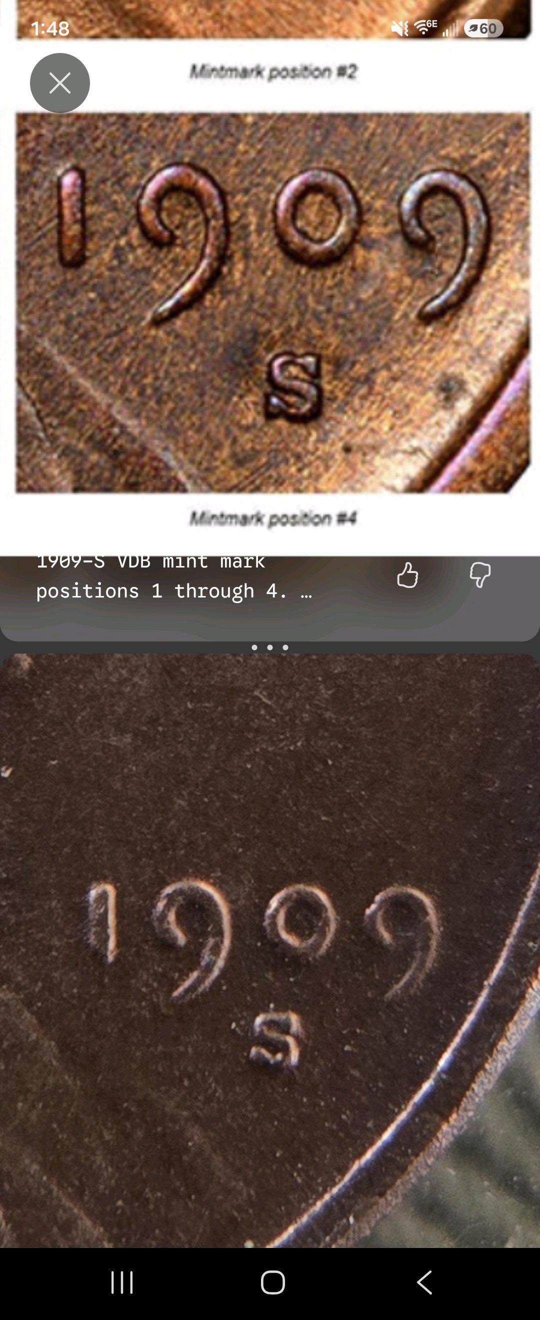 1909 vdb s wheat