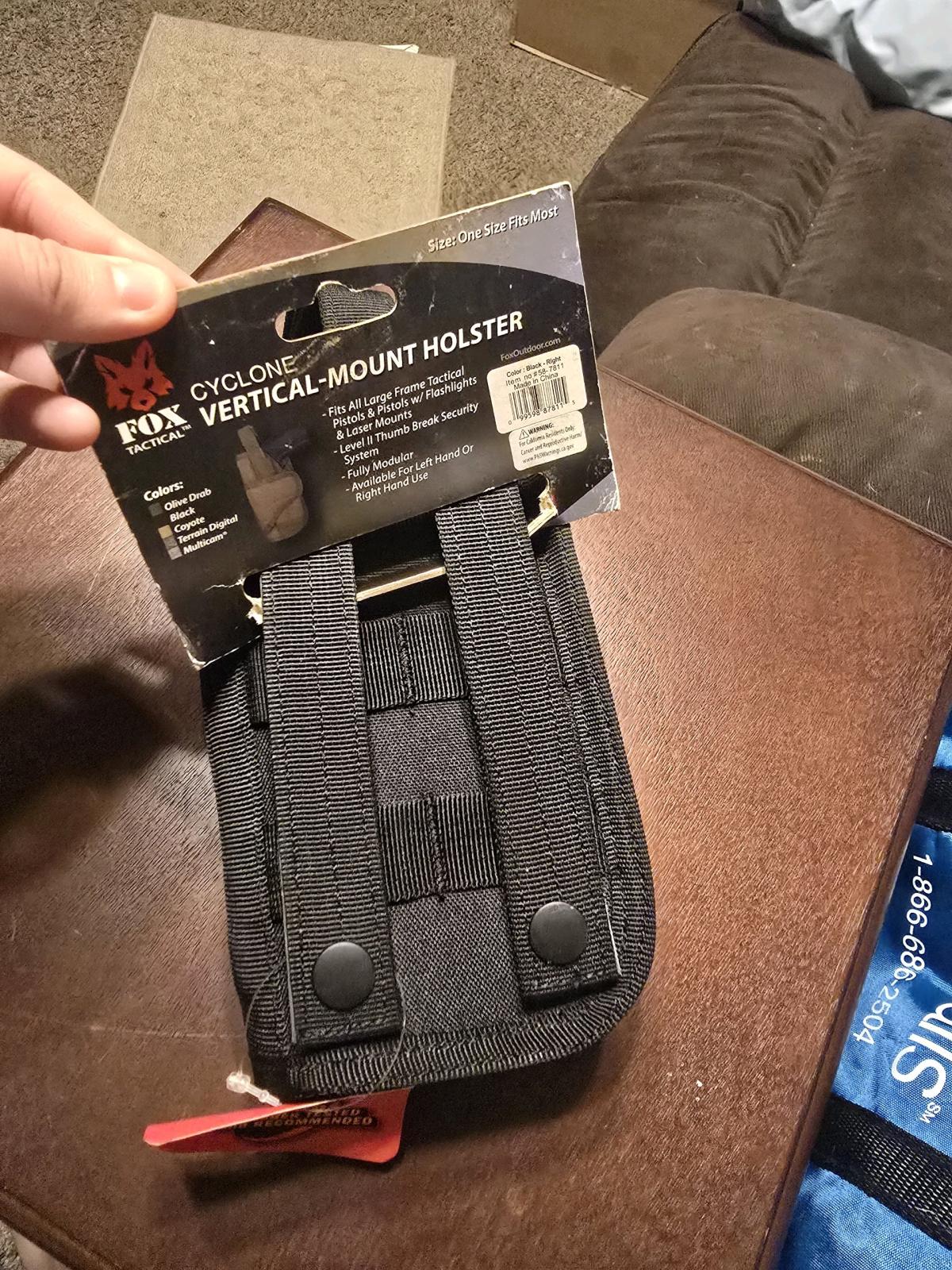 Fox Tactical Cyclone VerticalMount Holster  Black NWT