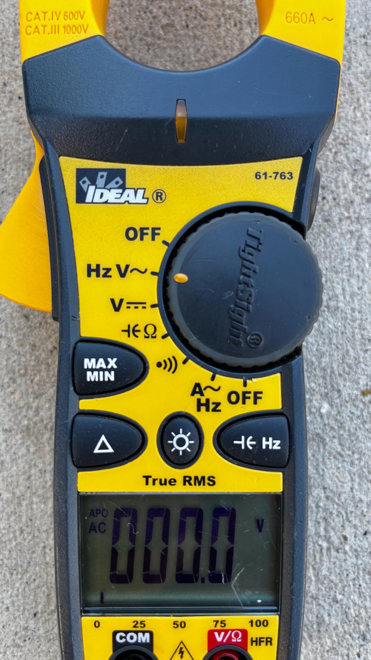 IDEAL 61763 TightSight 660A True RMS Clamp Meter  760 Series