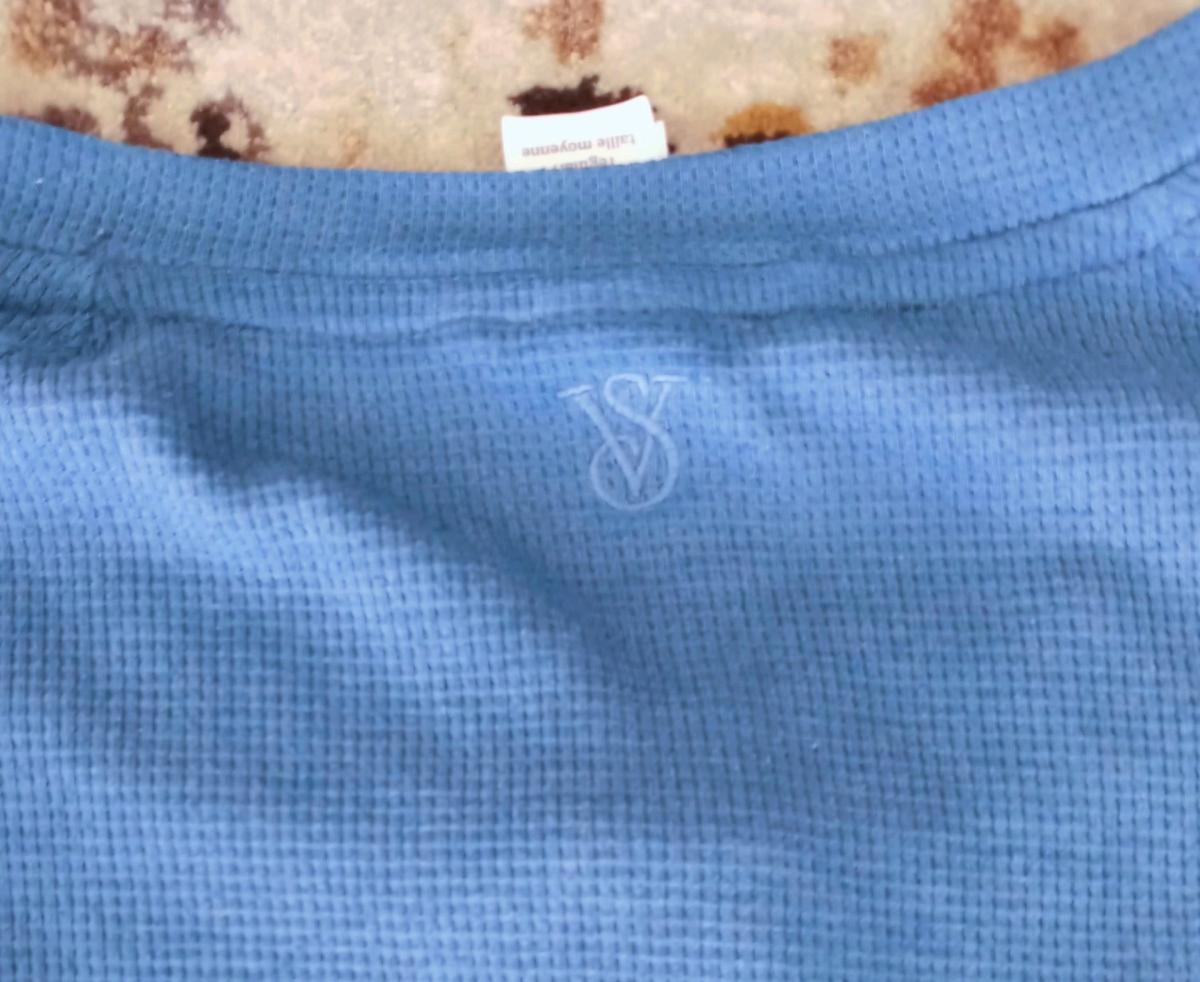 Victoria Secret Intimates Sleepwear Waffle Henley XS set