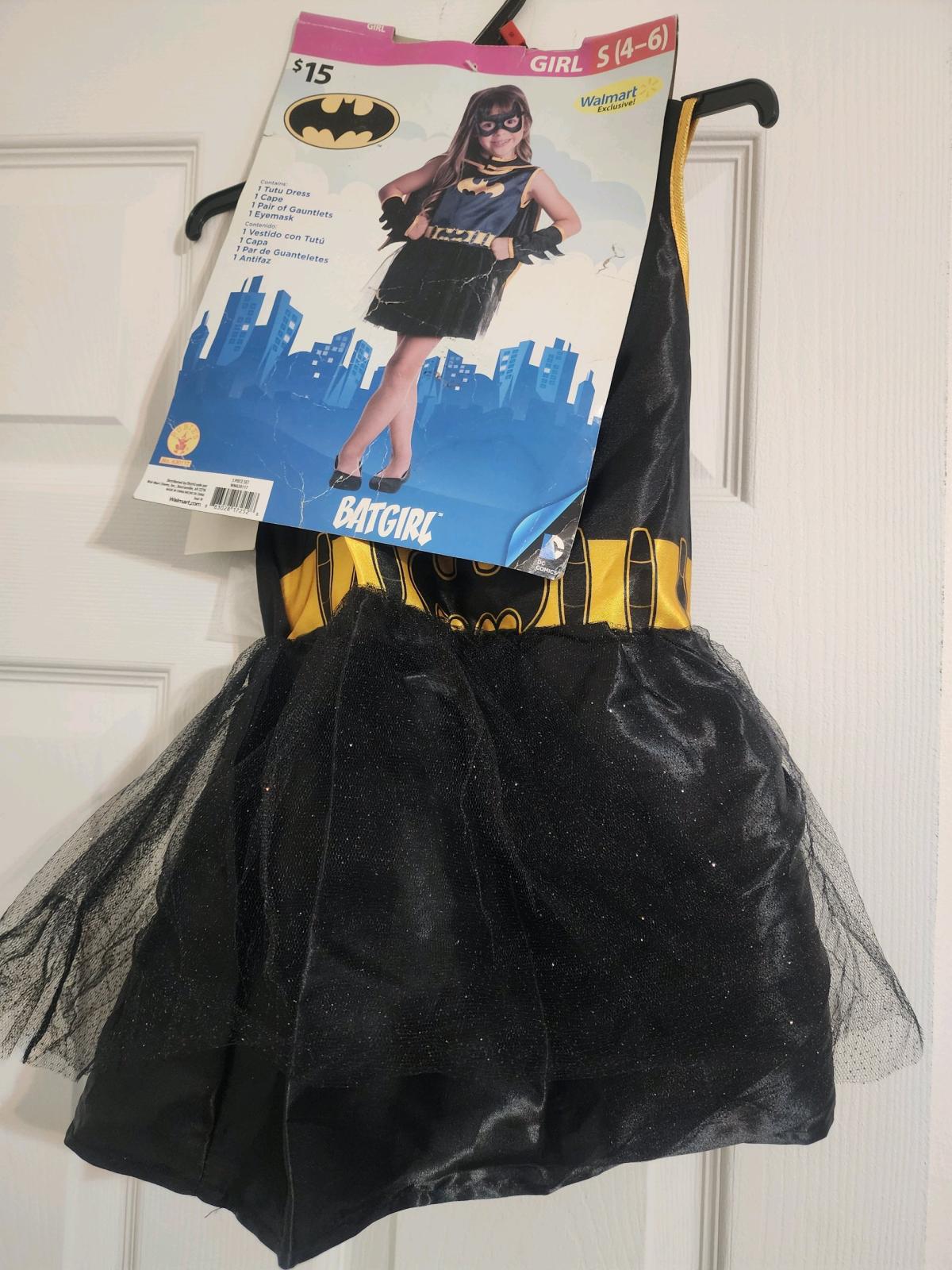 DC Comics Batgirl Child Tutu Costume Size S ages 4 6 M 8 10