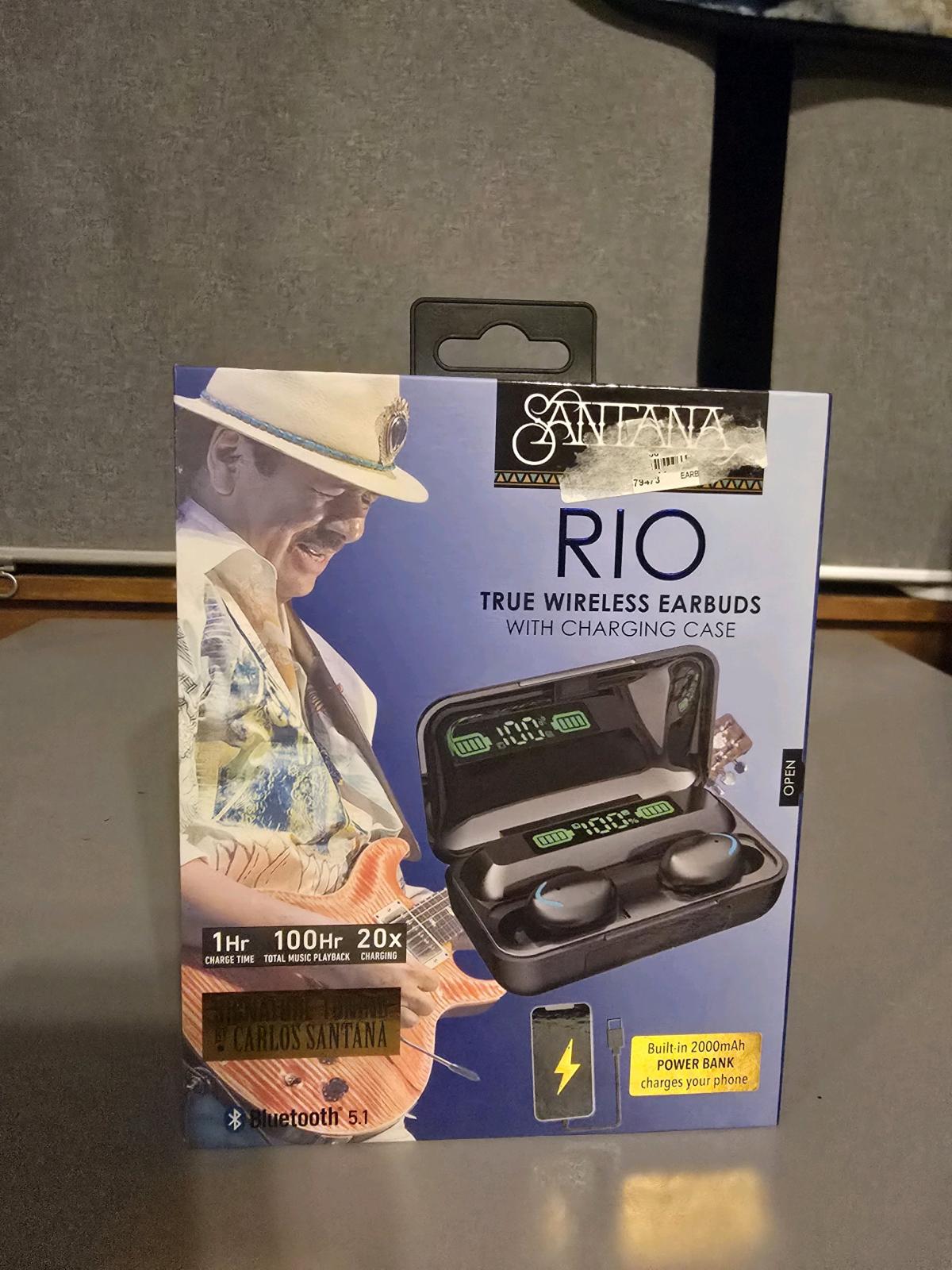Santana RIO Wireless Earbuds with 2000mAh Power Bank Case  B