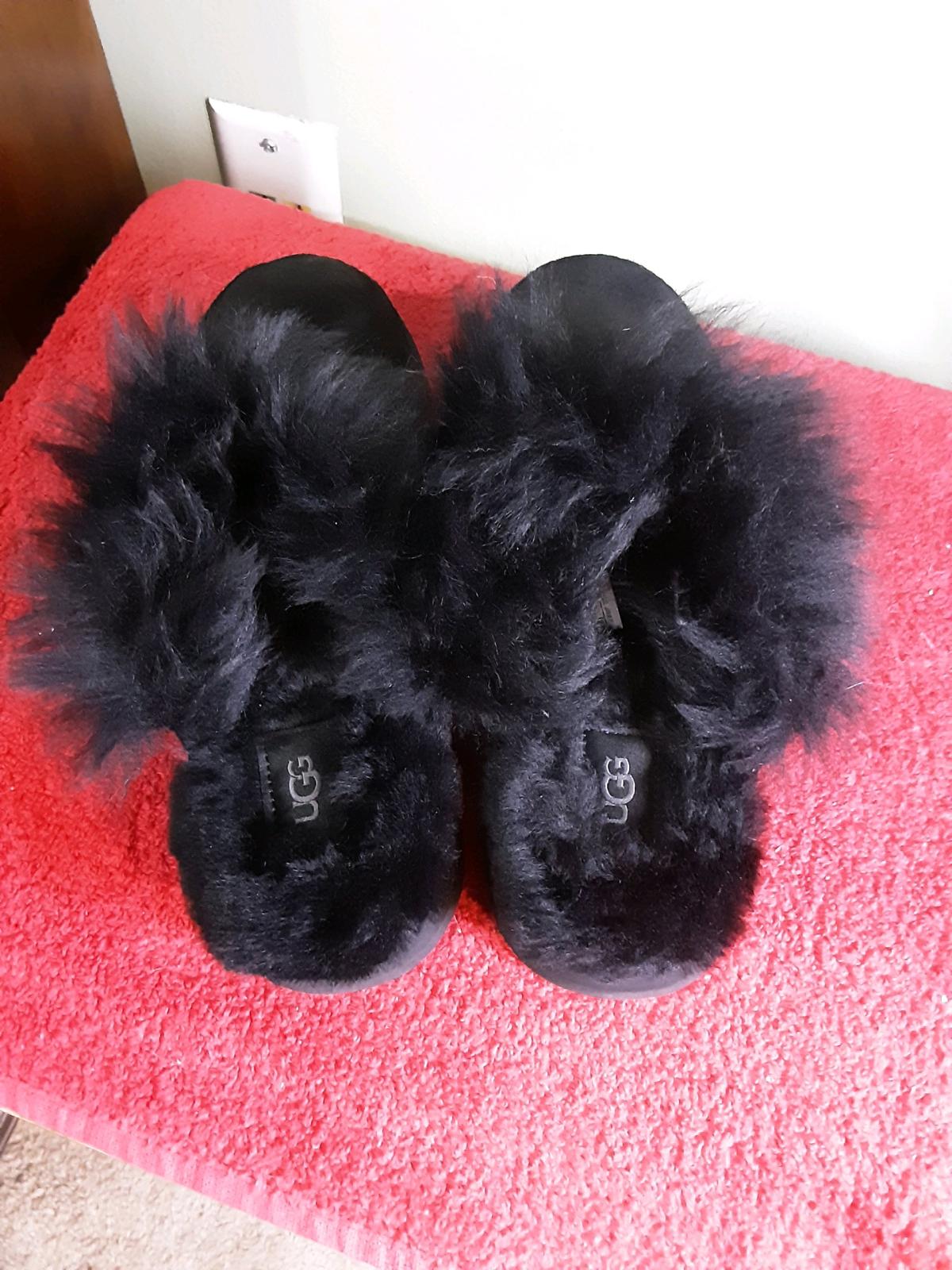 Brand new black UGG slides size 8