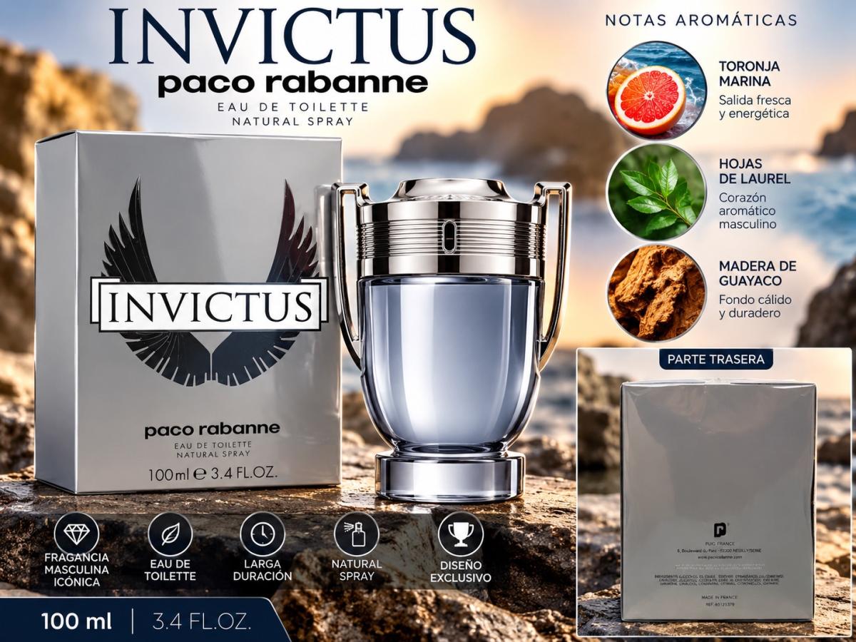 Paco Rabanne Invictus para Hombre Eau de Toilette 100 ml 34