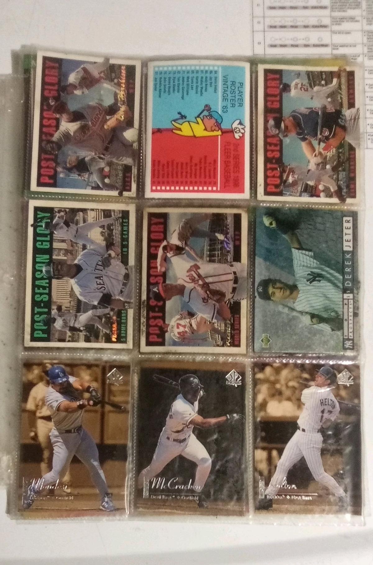 Baseball cards