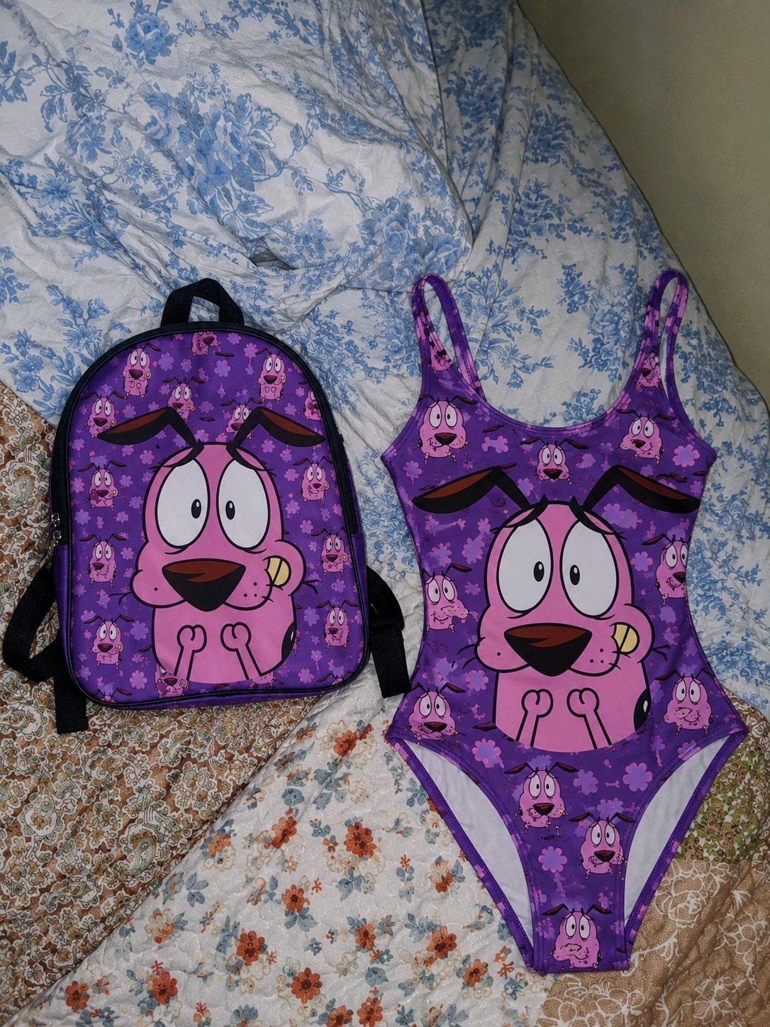 courage the cowardly dog backpack and swimsuit set