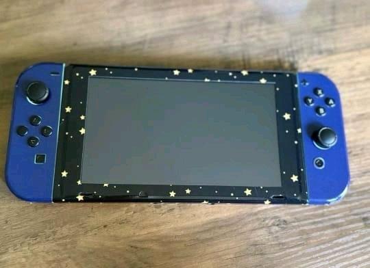 Nintendo Switch Console Dock JoyCons Custom Celestial Skin