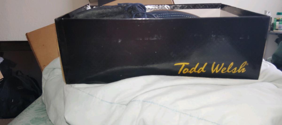 Mens Navy Blue Tod Welsh Shoes