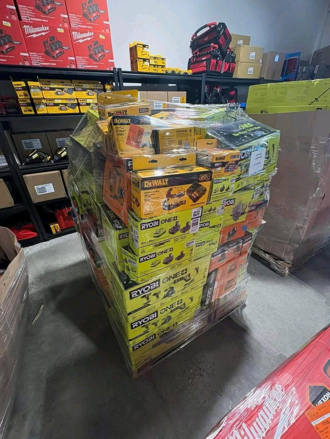 New Mixed Dewait Milwaukee and Ridgid pallet tools for sell